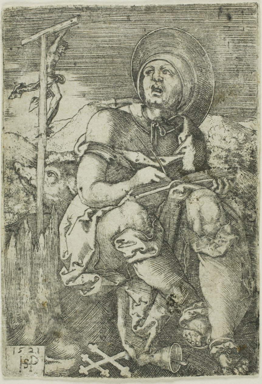 St. Anthony the Hermit by Hans Sebald Beham