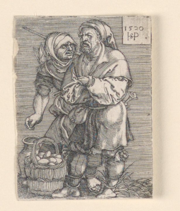 The Egg Vendor by Hans Sebald Beham