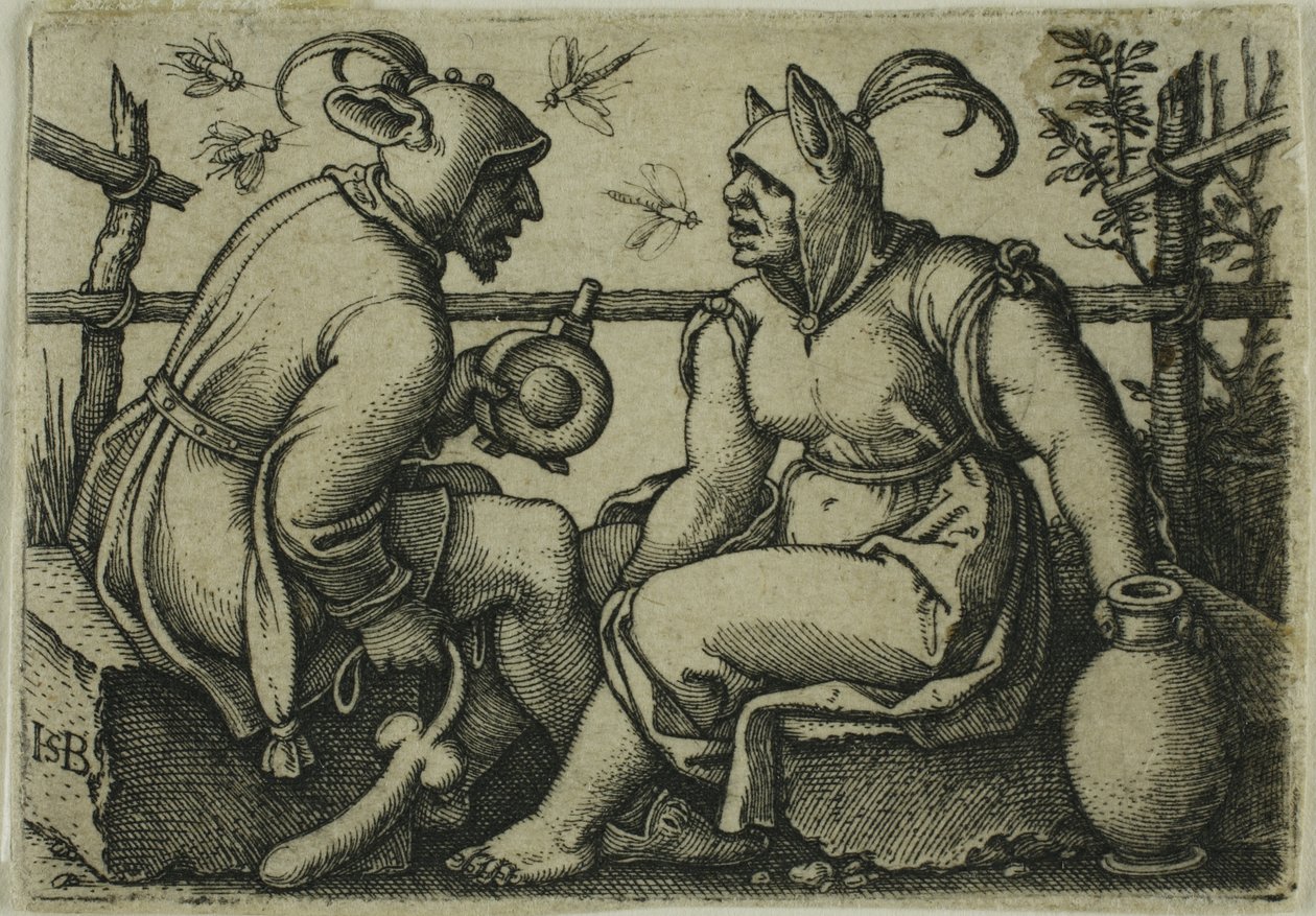 The Fool and the Foolish Woman by Hans Sebald Beham