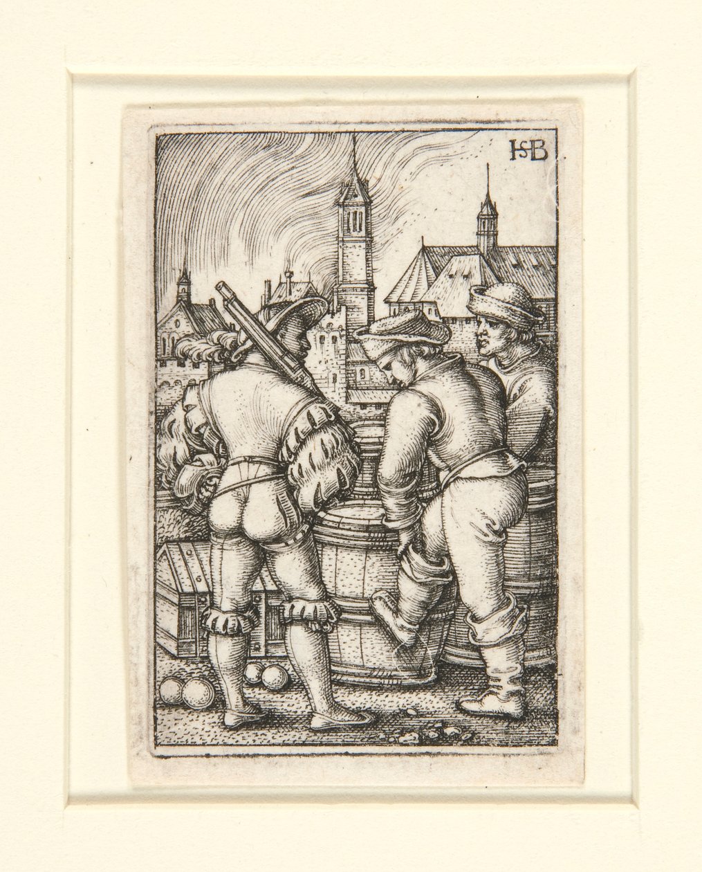 The Guard near the Powder Casks by Hans Sebald Beham