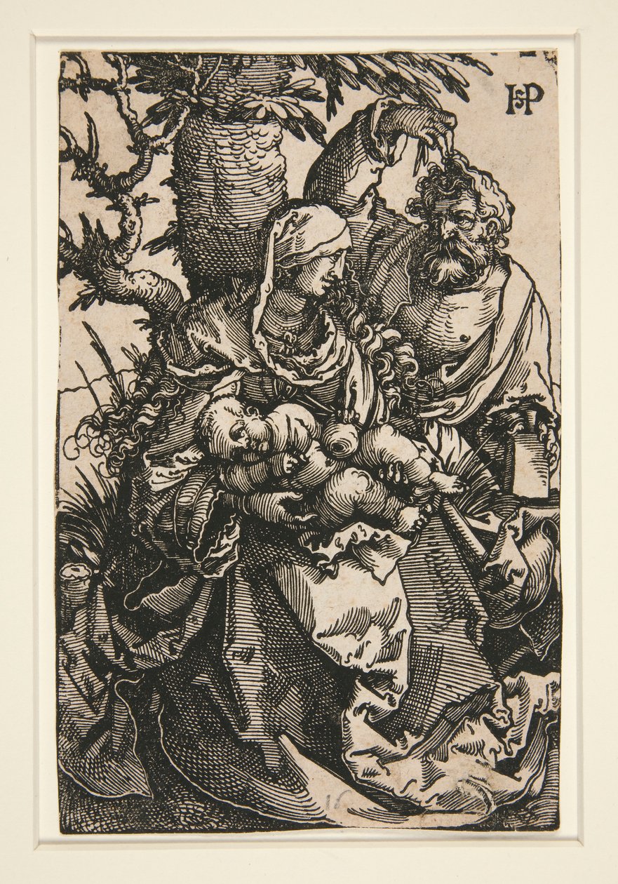 The Holy Family under a Tree by Hans Sebald Beham