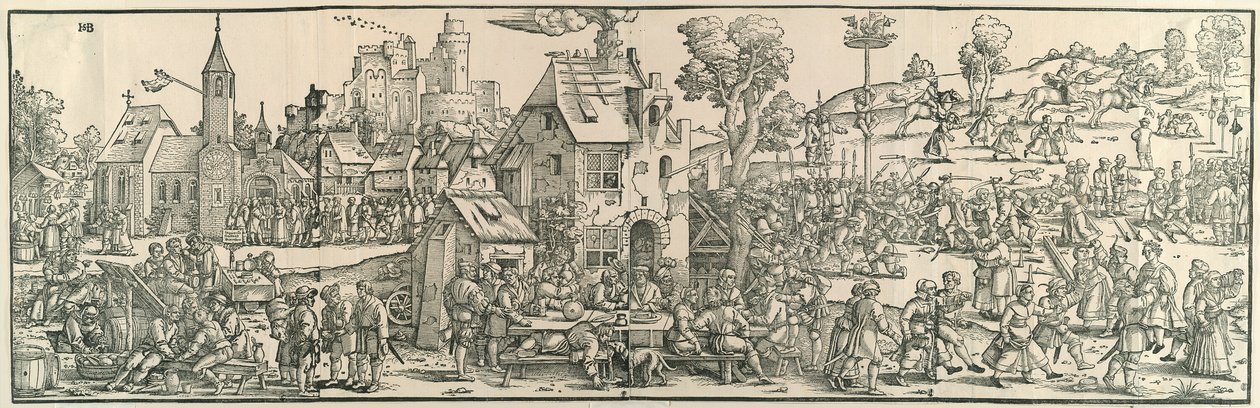 The Large Village Fair by Hans Sebald Beham