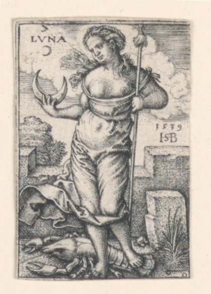 The Moon, from The Seven Planets by Hans Sebald Beham