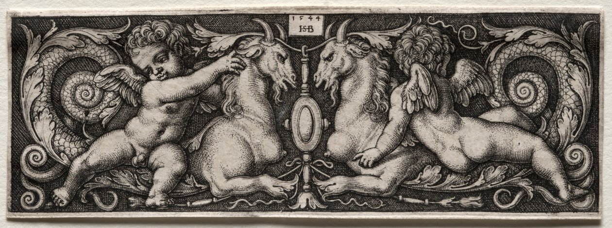 Two Genii by Hans Sebald Beham