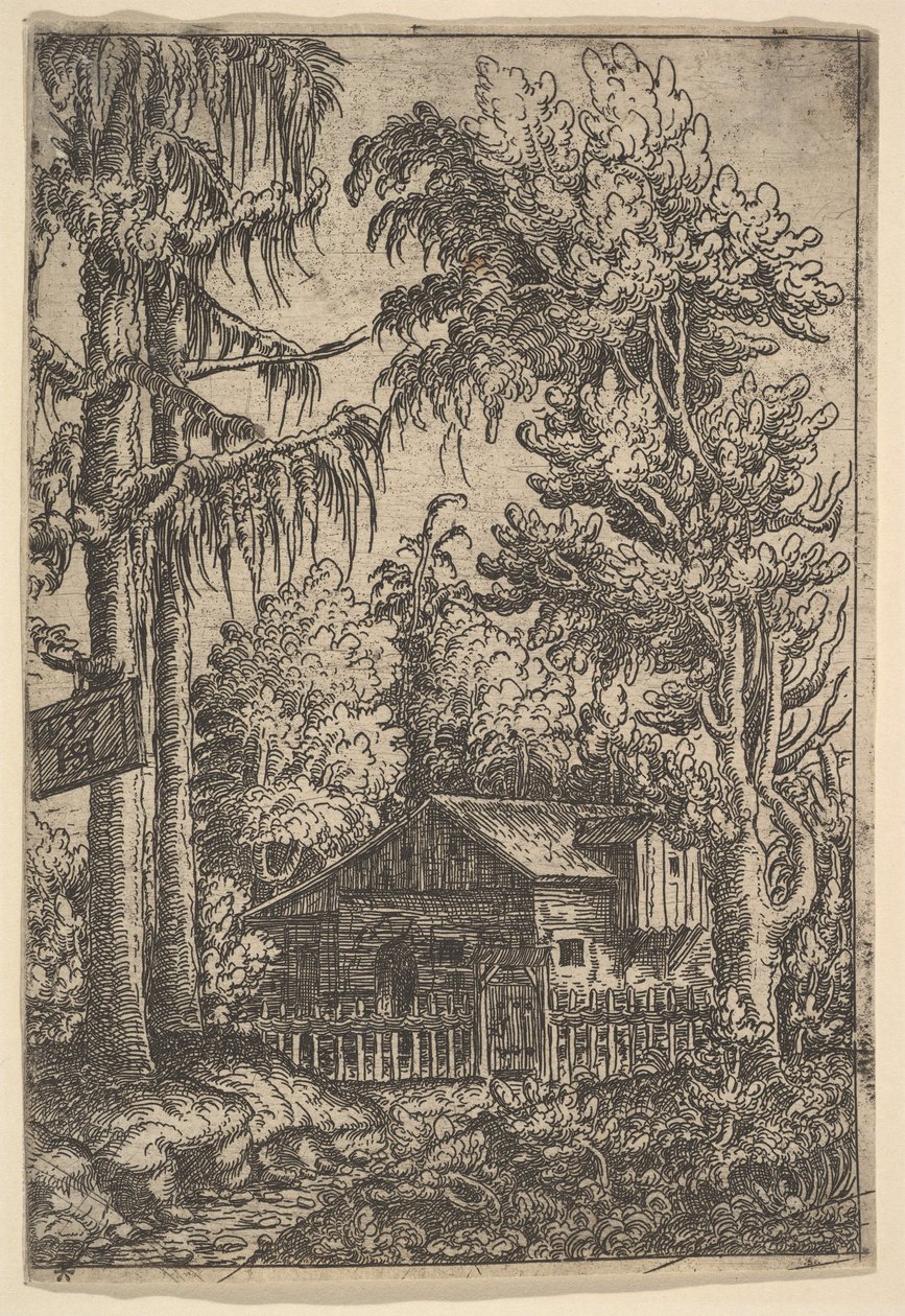 Cabin Among Trees by Hans Sebald Lautensack