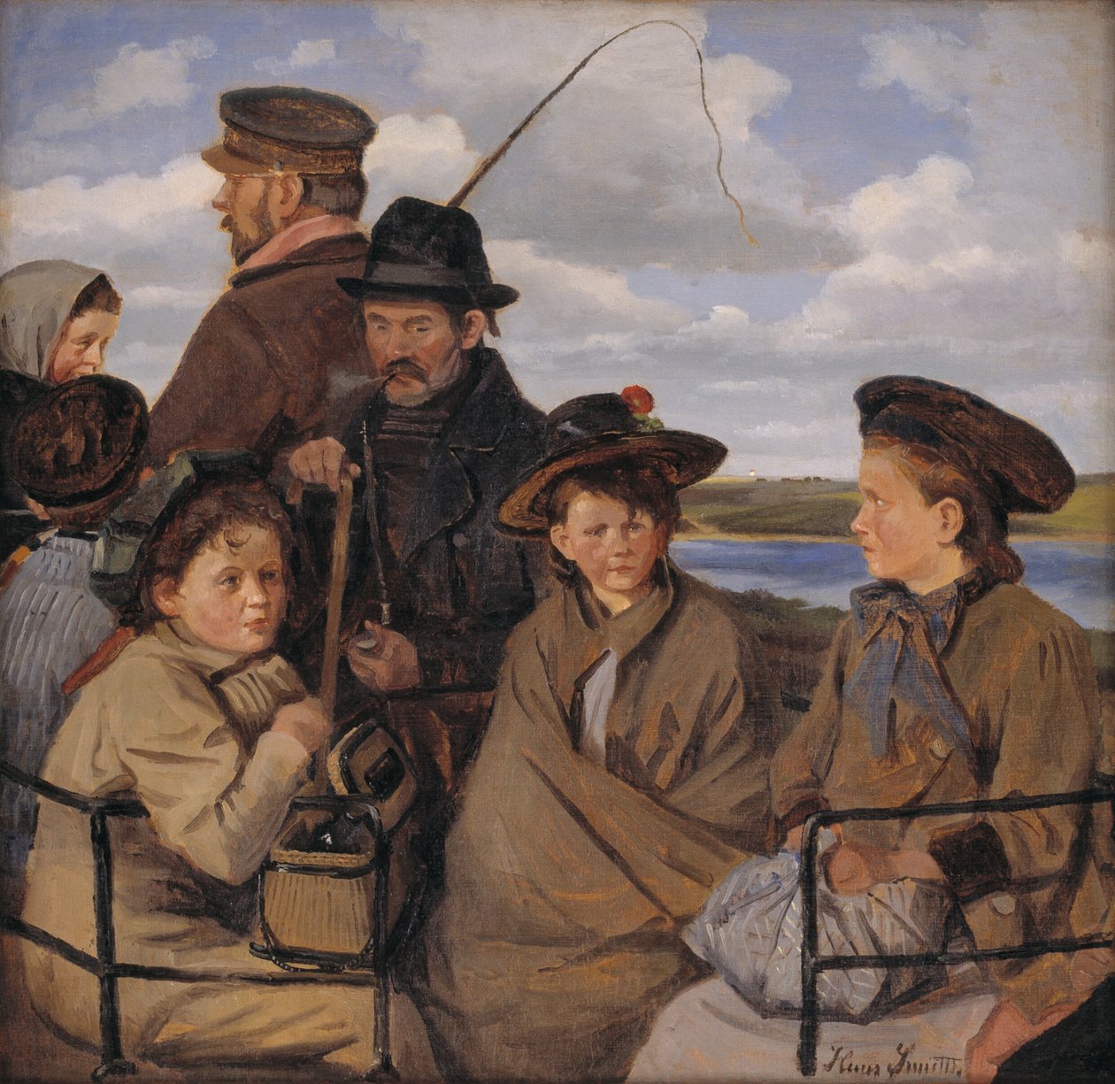 In the Carriage. The Artist