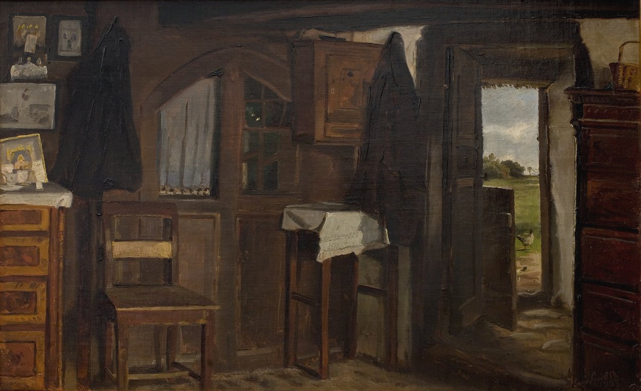 Interior of a Farmhouse by Hans Smidth
