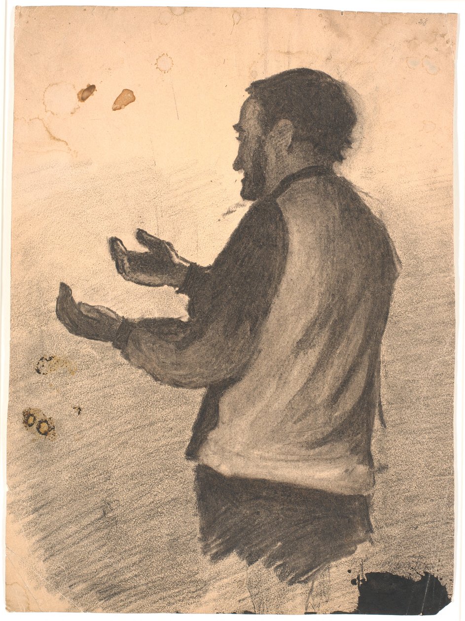 Standing Man Clapping Hands by Hans Smidth
