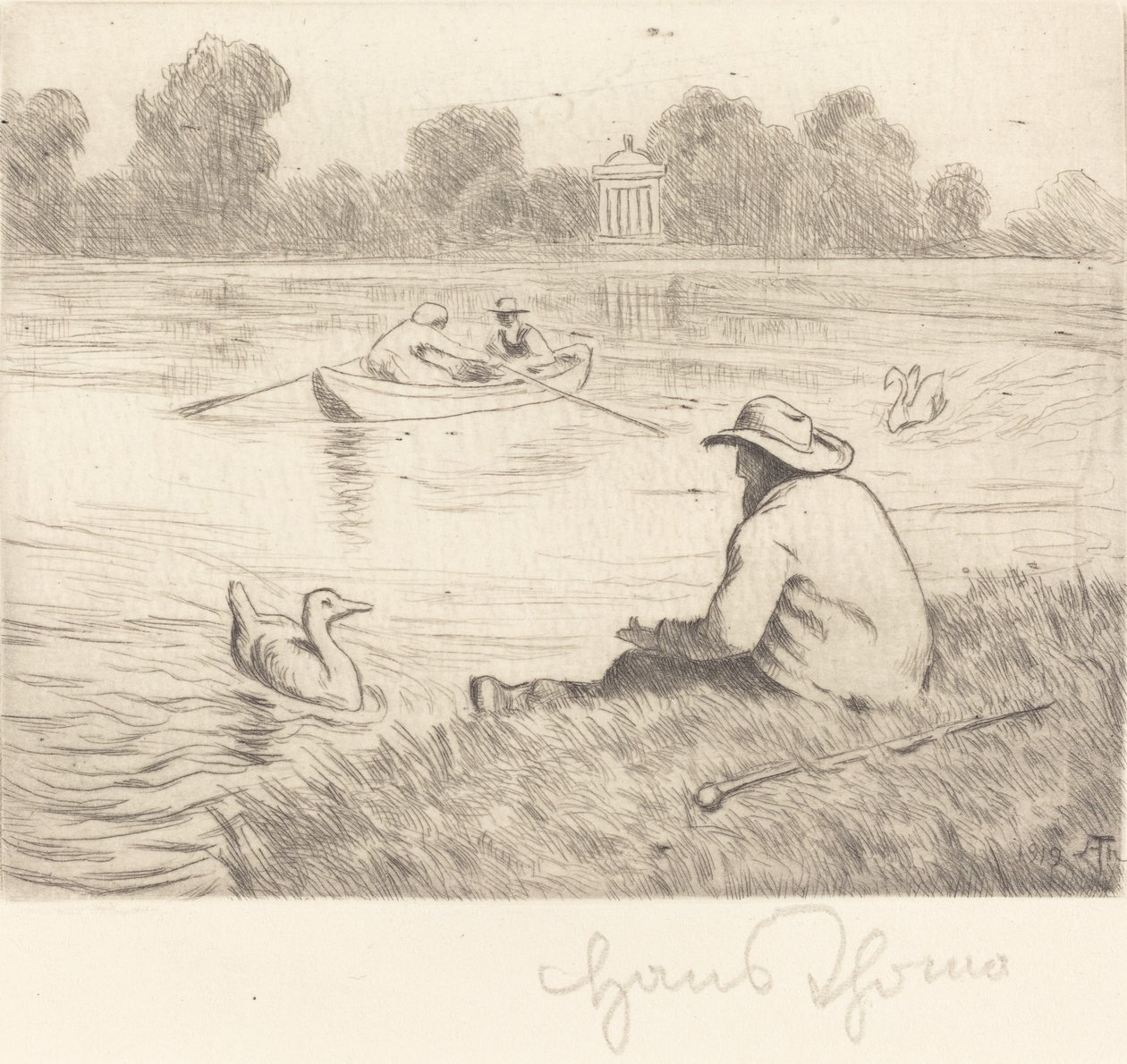 Calm Excursion by Hans Thoma