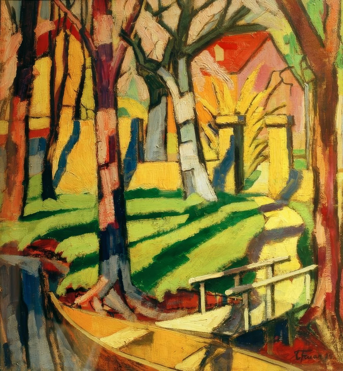House by the Canal by Hans Thuar