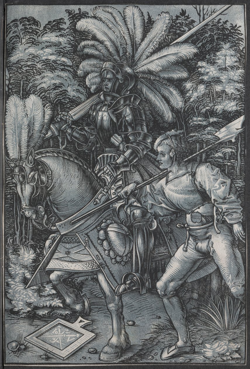 The Knight and Lansquenet by Hans Wechtlin
