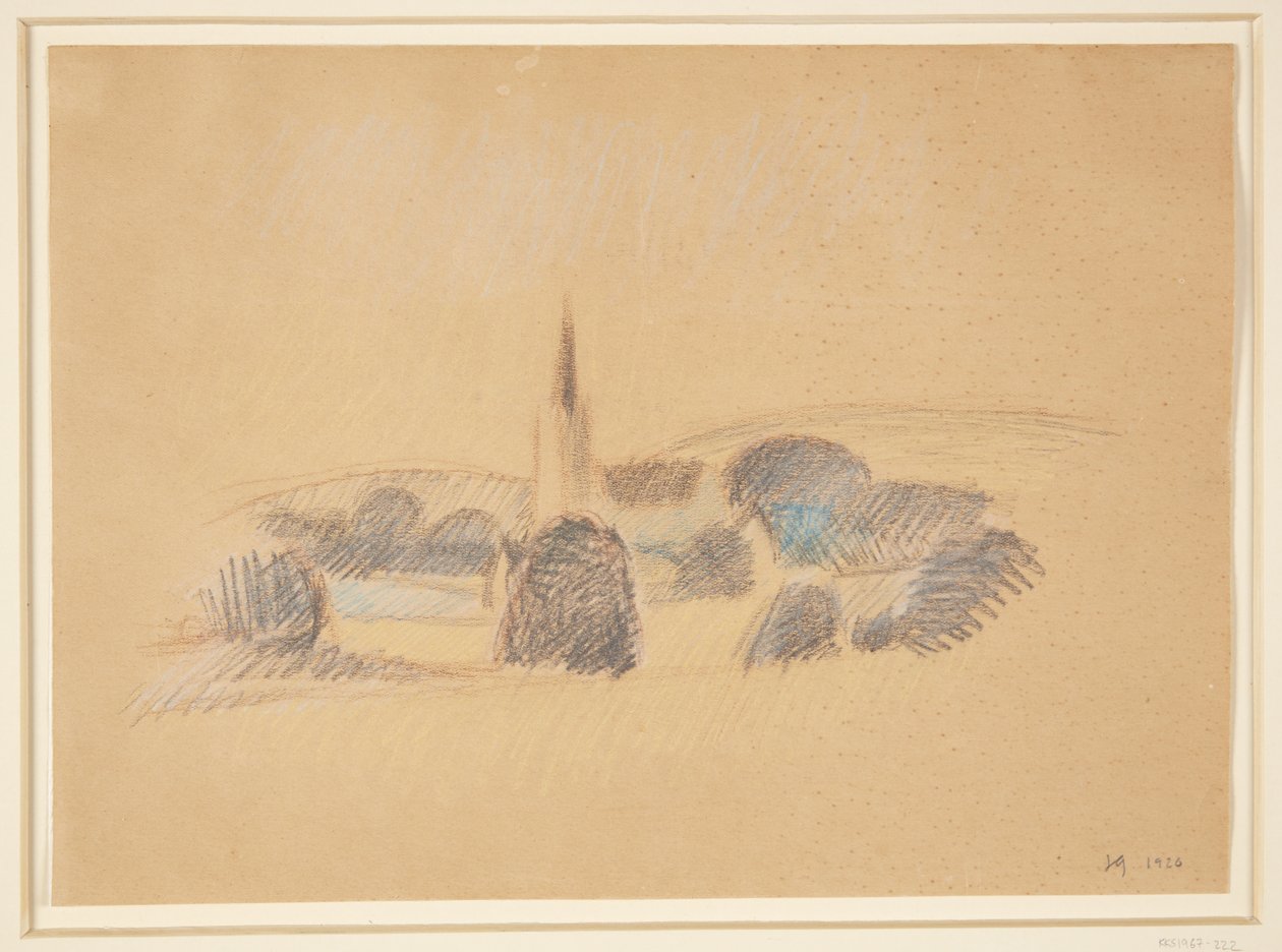 View Towards Svanninge Church by Harald Giersing