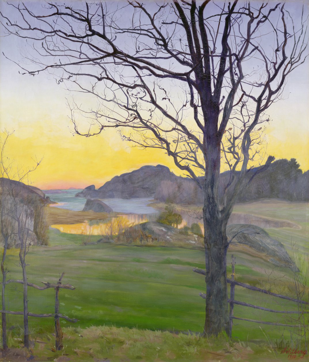 Autumn Landscape by Harald Oscar Sohlberg
