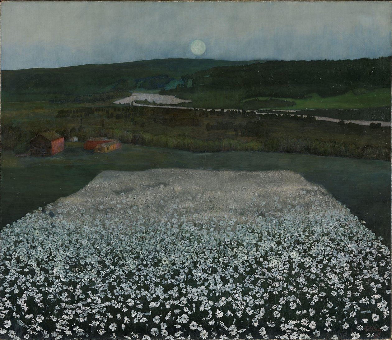 Flower Meadow in the North by Harald Oscar Sohlberg