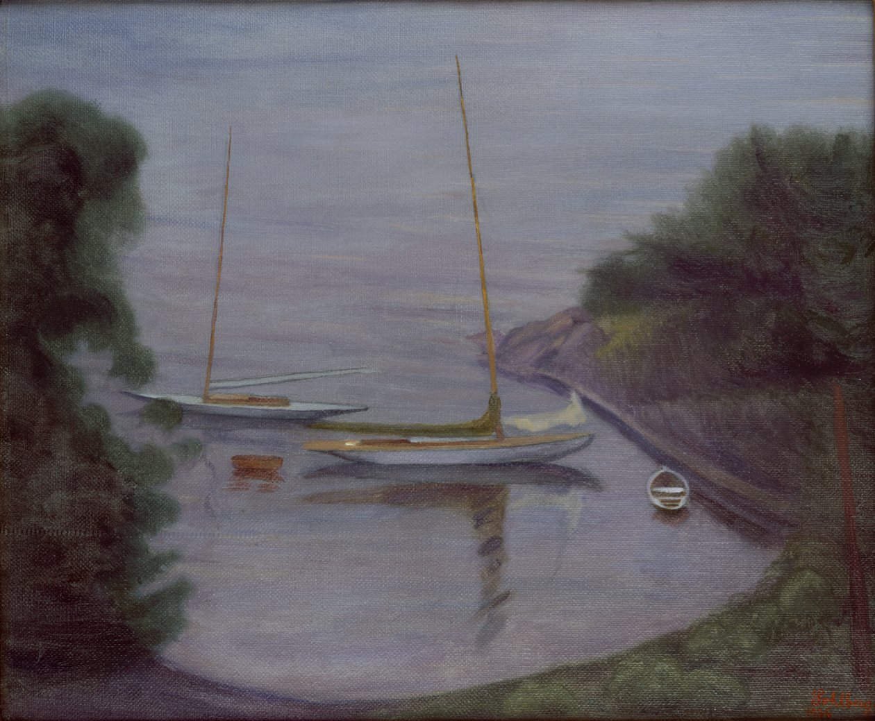 Sailing Boats by Harald Oscar Sohlberg