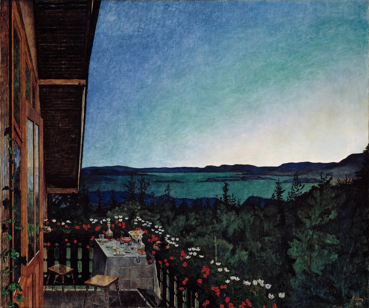 Summer Night by Harald Oscar Sohlberg