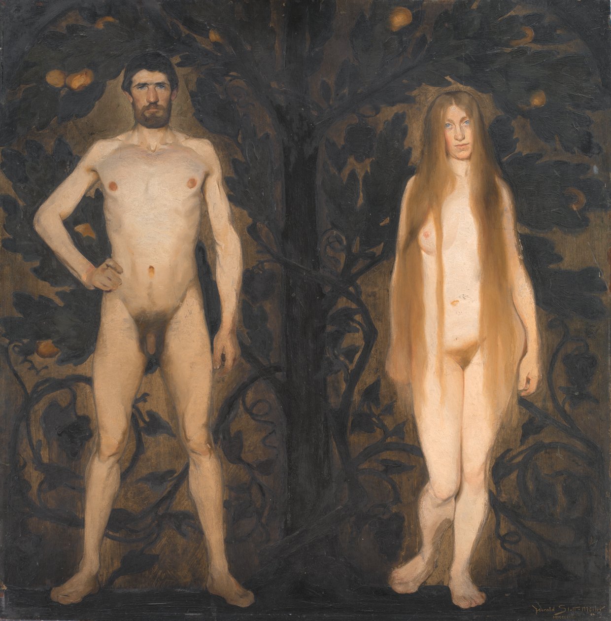 Adam and Eve by Harald Slott Møller
