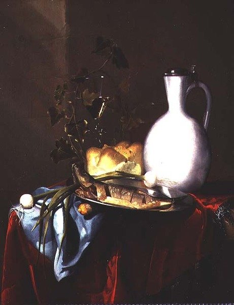 Still Life with a White Jug by Harmen Loeding