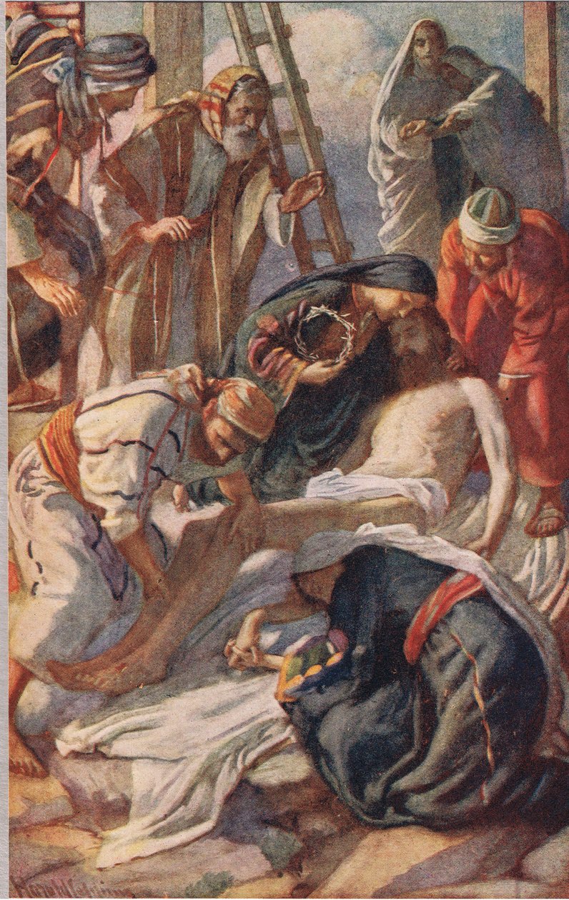 At the Cross by Harold Copping