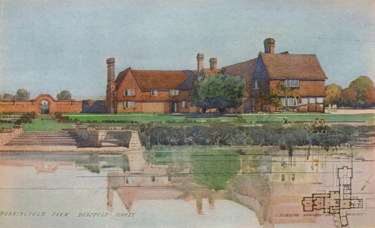 Burningfold Farm, Dunsfold, Surrey by Harold Chalton Bradshaw