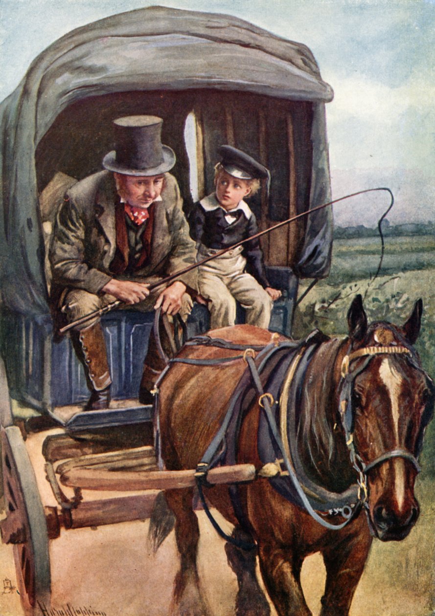 Barkis Drives David to Yarmouth by Harold Copping