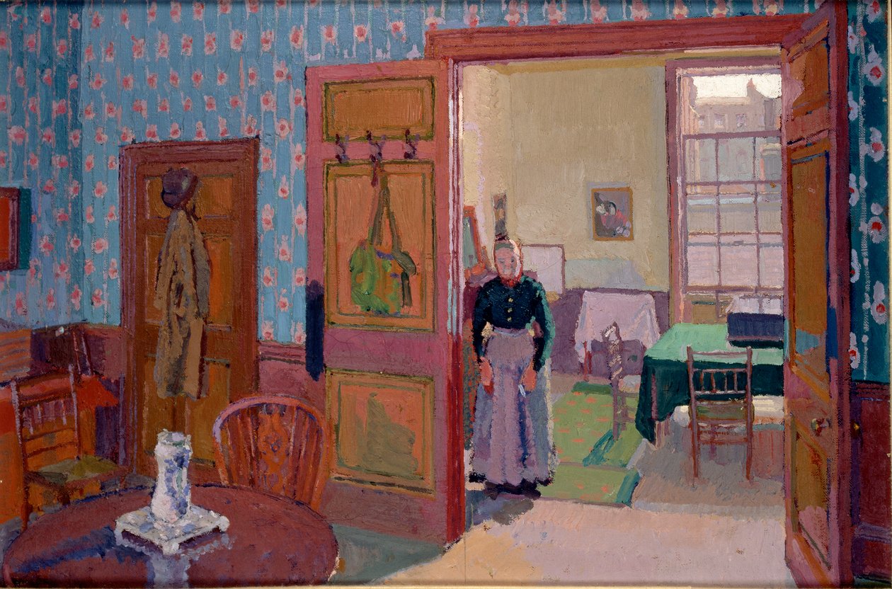 Interior with Mrs Mounter by Harold Gilman