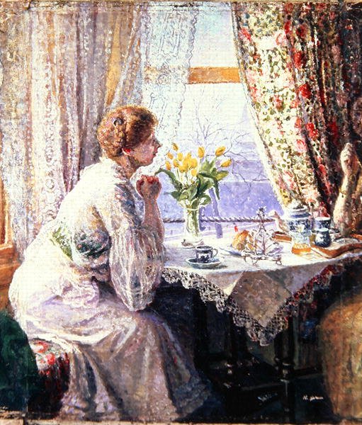 The Breakfast Table by Harold Gilman