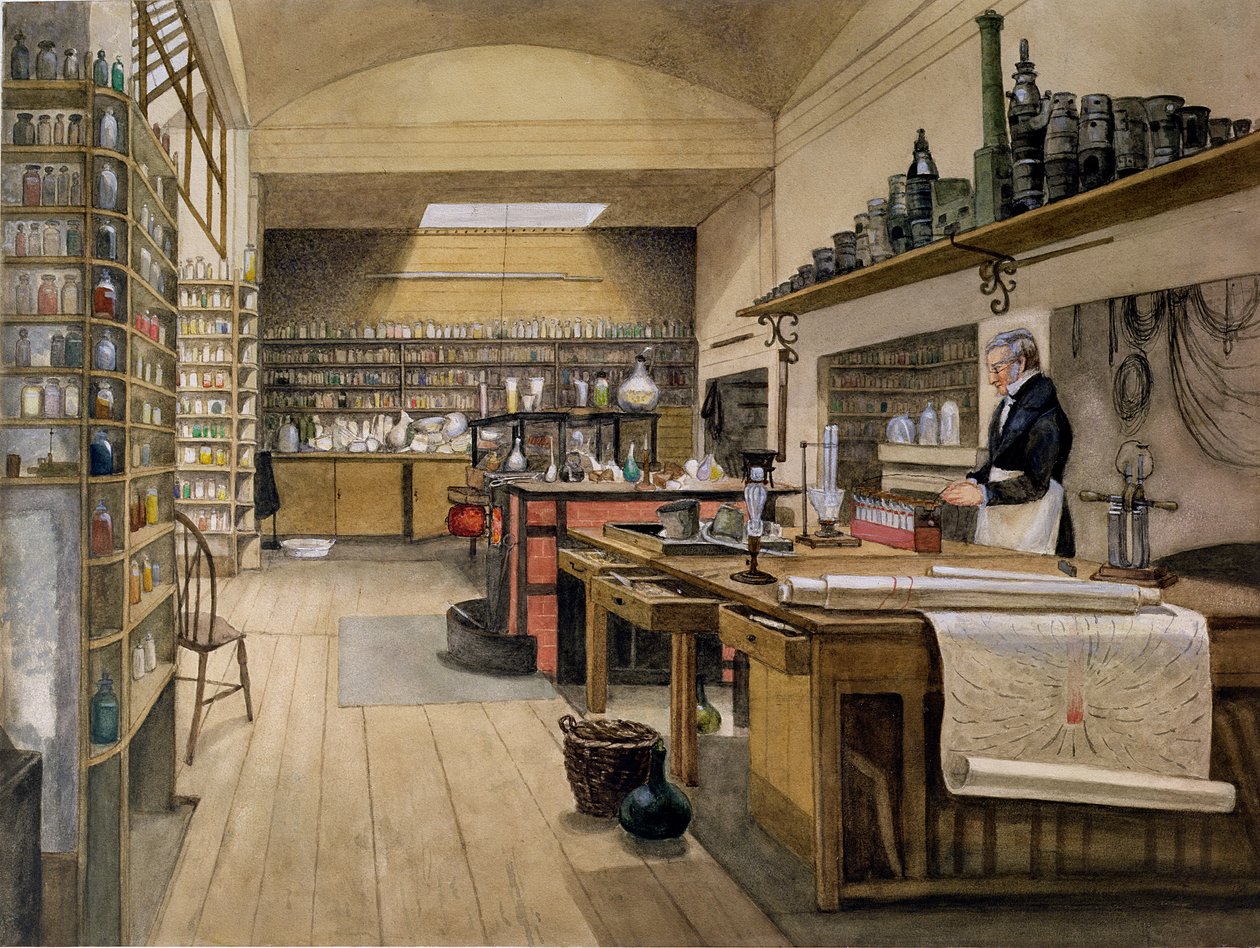 Sergeant Anderson in the Basement Laboratory, 1852 by Harriet Jane Moore