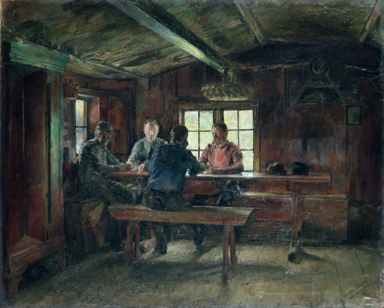 Card Players by Harriet Backer