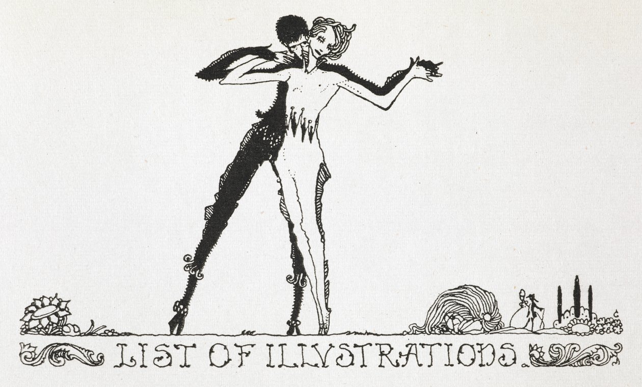 A Man and Woman Dancing by Harry Clarke