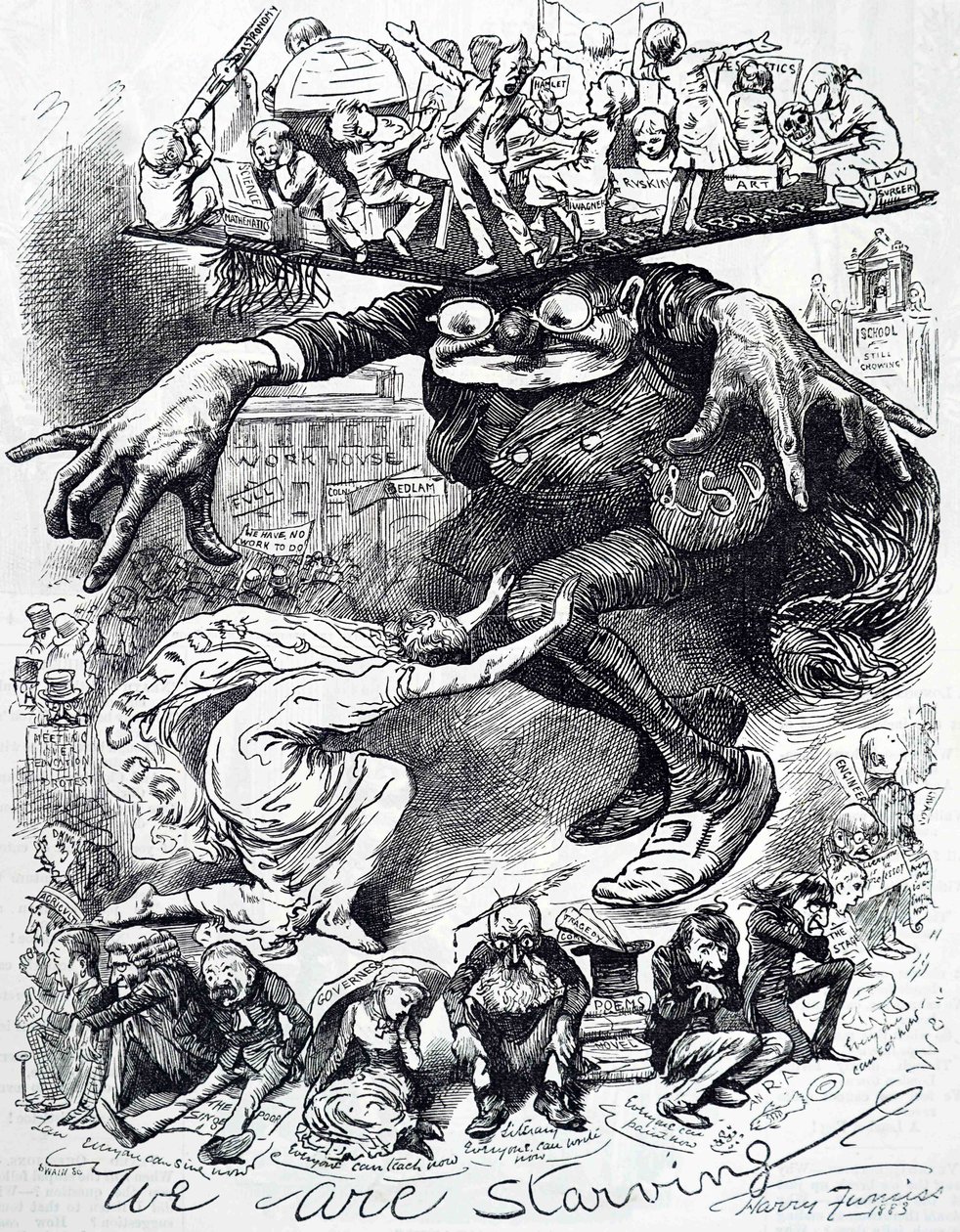 Board Schools by Harry Furniss