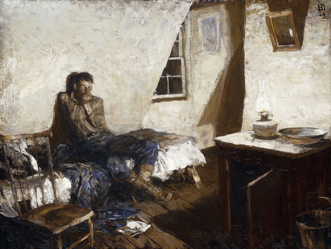 The Old Miner by Harvey T. Dunn