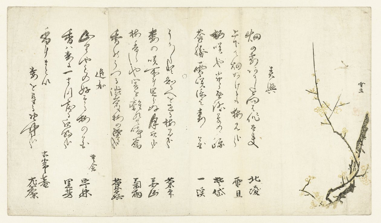 Plum Tree by Hasegawa Settan