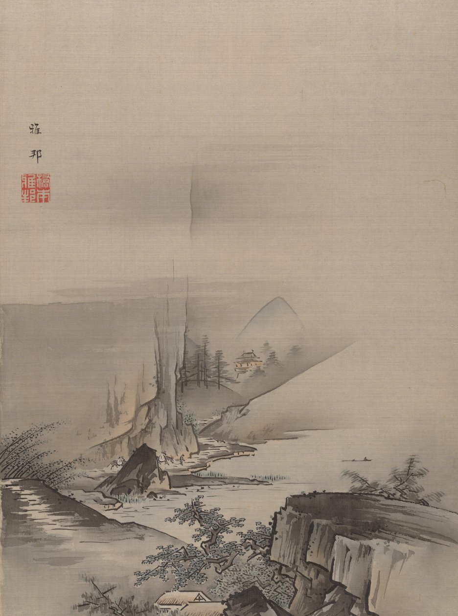 Rapids and Fall of a River by Hashimoto Gaho