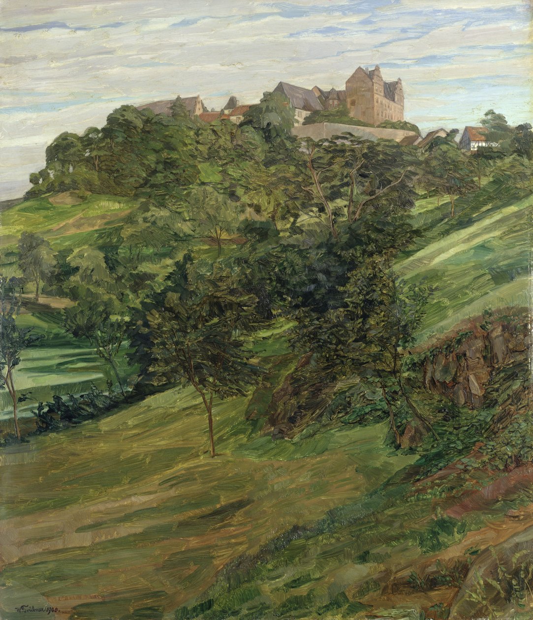 Lichtenberg Castle in Odenwald by Heinrich Wilhelm Truebner