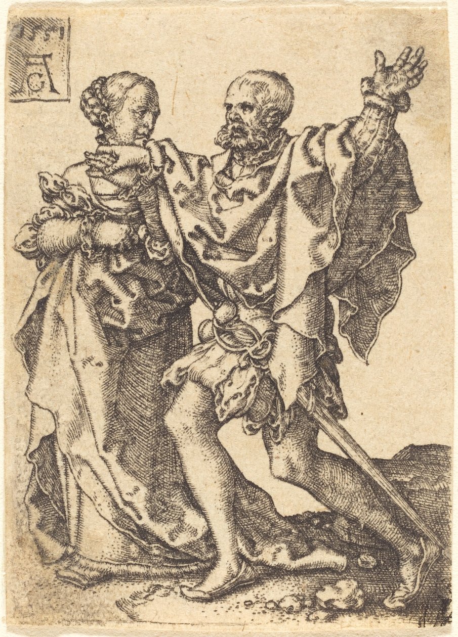 Dancing Couple by Heinrich Aldegrever