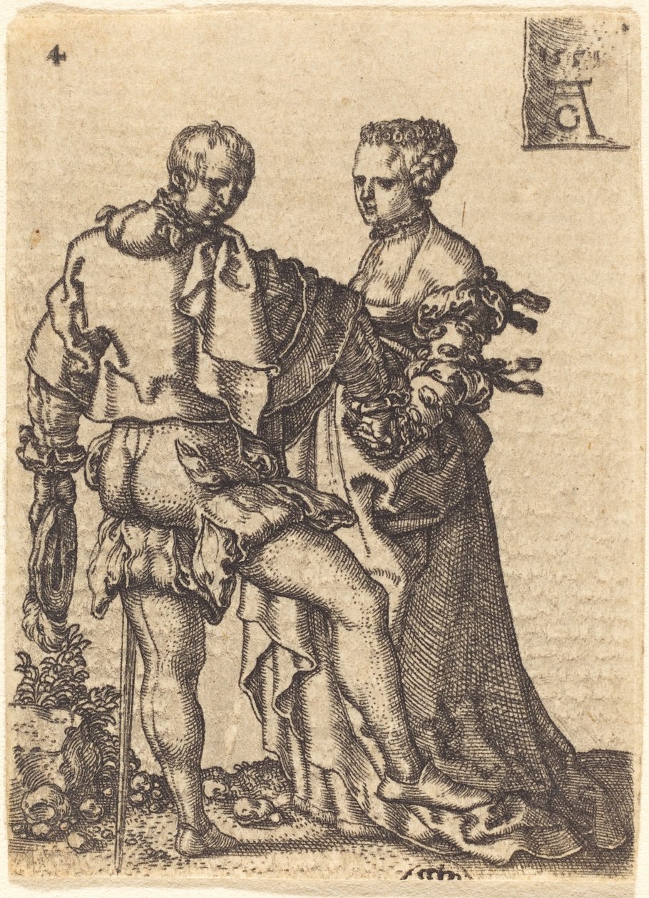 Dancing Couple by Heinrich Aldegrever