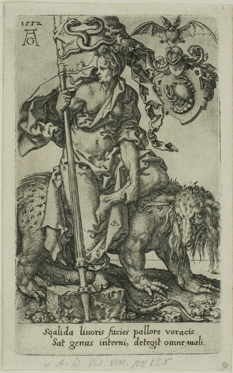 Envy, from the Vices by Heinrich Aldegrever