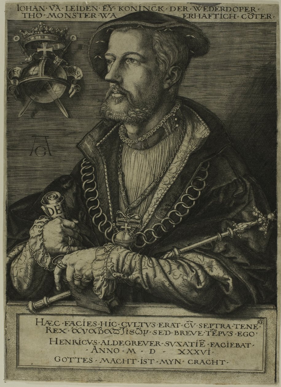 Jan van Leyden by Heinrich Aldegrever