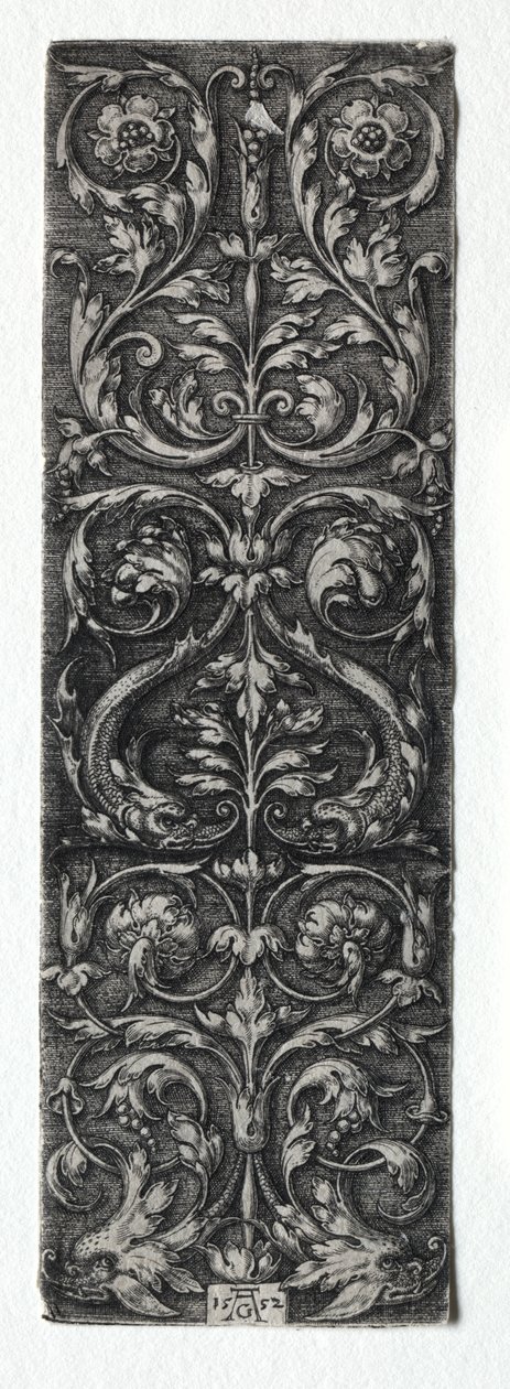 Ornament Design with Fishes by Heinrich Aldegrever