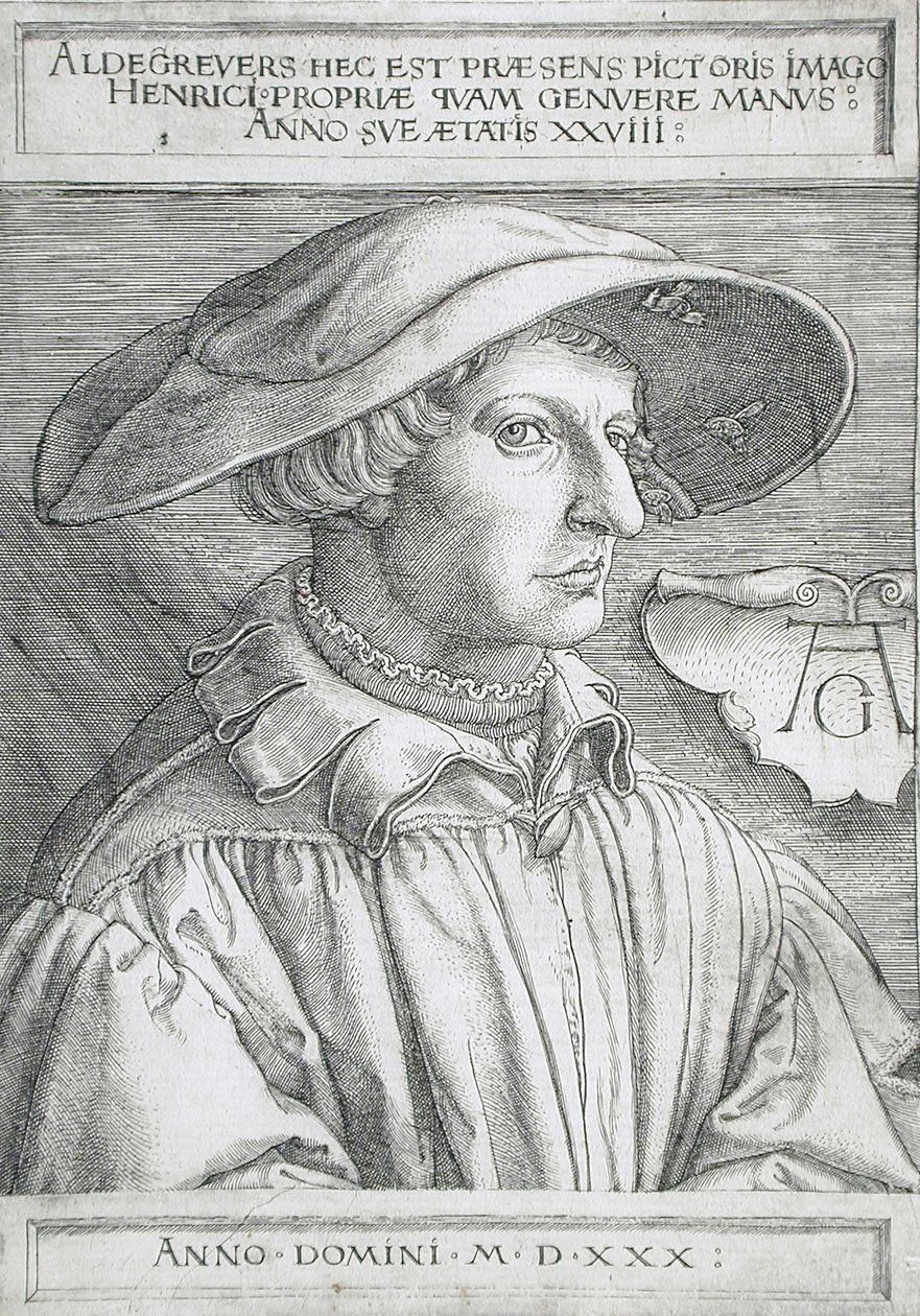 Self-portrait by Heinrich Aldegrever