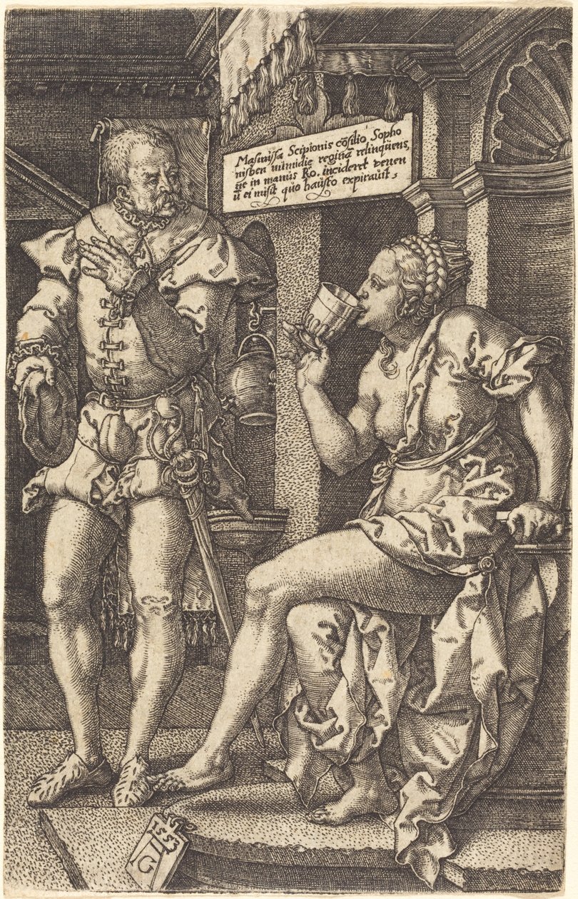 Sophonisba by Heinrich Aldegrever