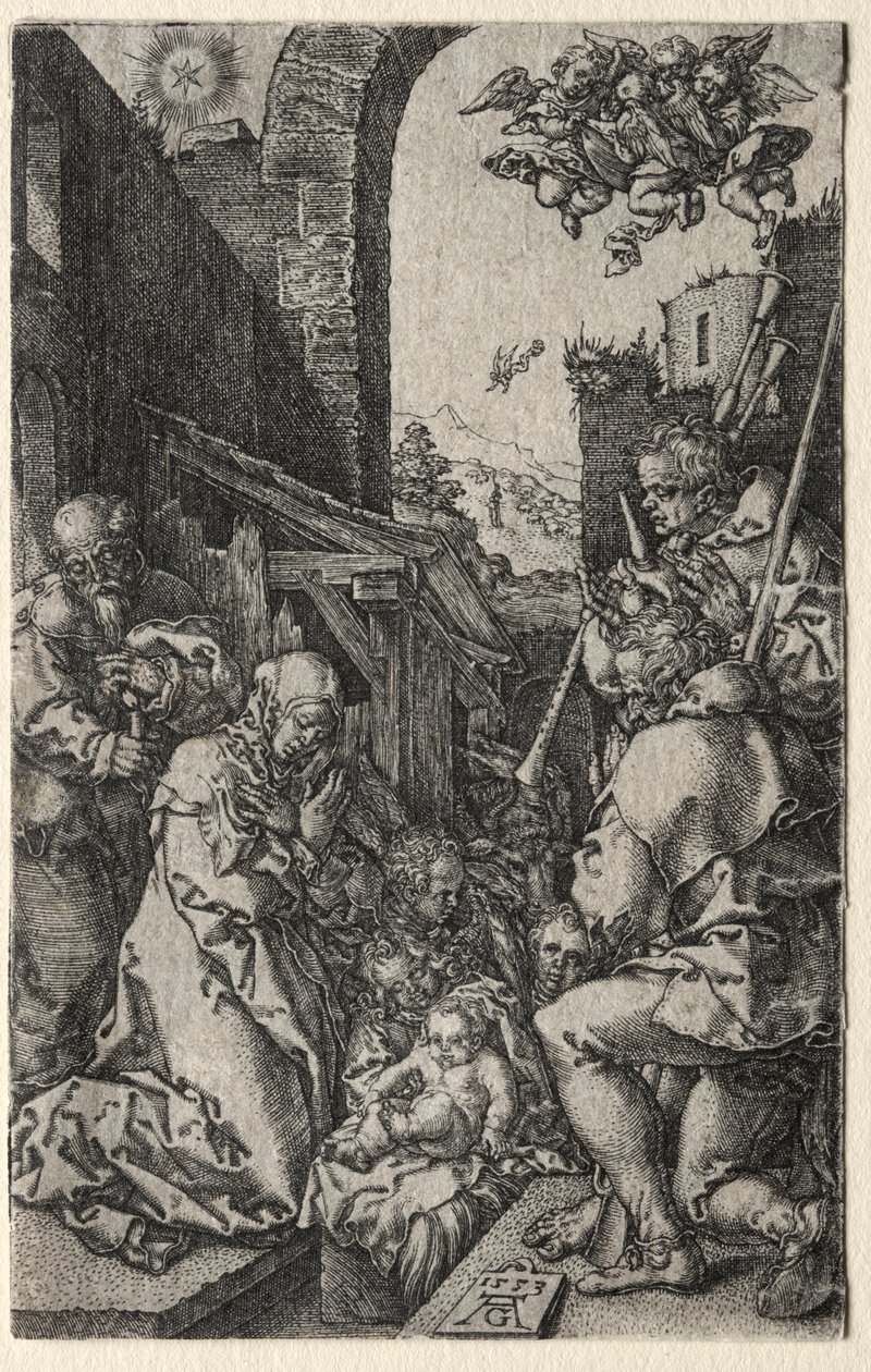 The Adoration of the Shepherds by Heinrich Aldegrever