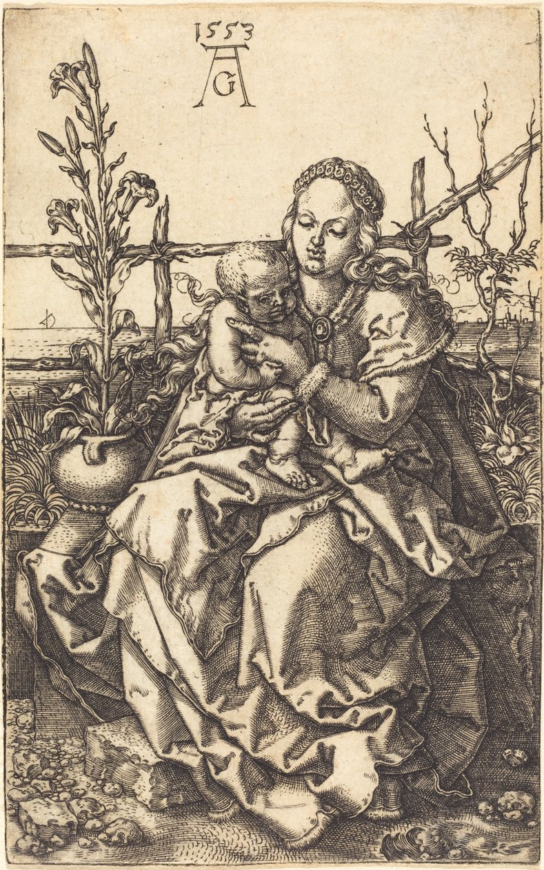 The Virgin Seated by Heinrich Aldegrever