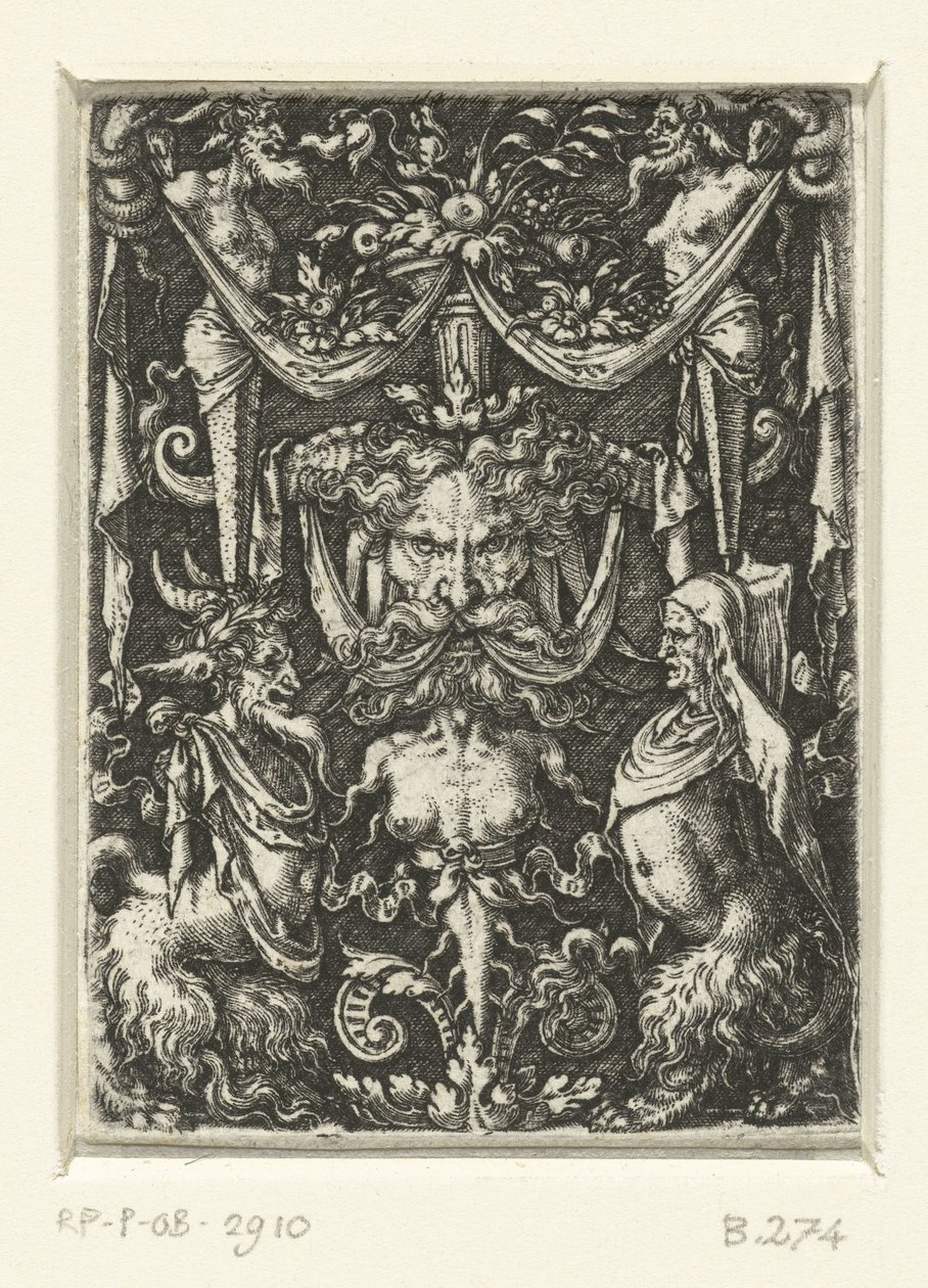 Flat Decoration with Grotesques by Heinrich Aldegrever