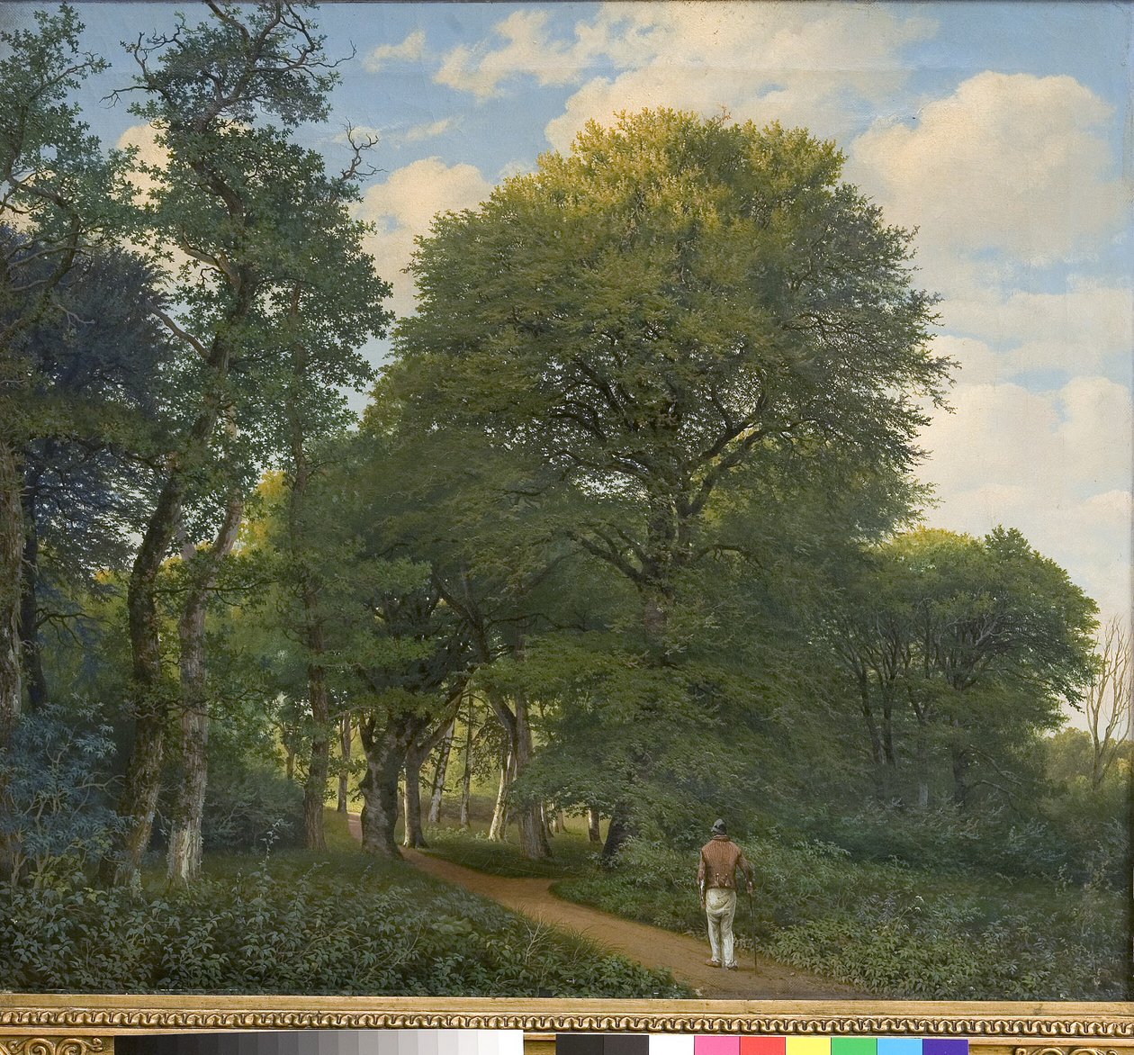 A Forest Scene in Charlottenlund. Evening by Heinrich Buntzen
