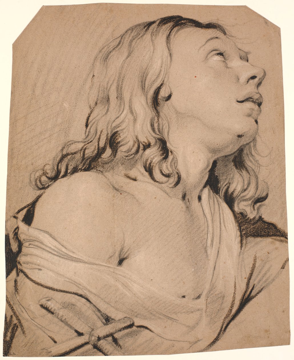 The Penitent Magdalene, Bust to the Right by Heinrich Dittmers