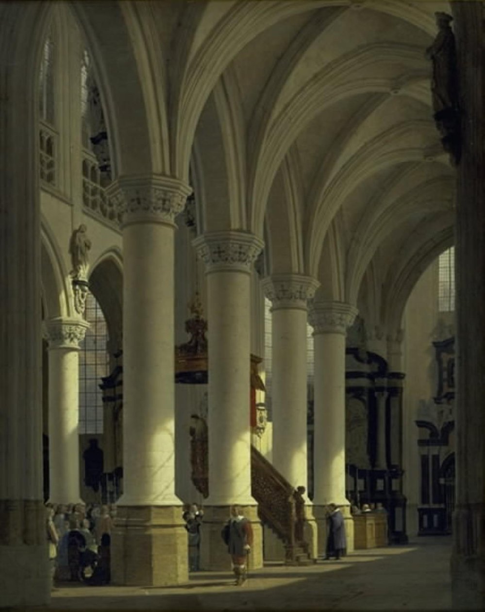 The Church of St. Sablon in Brussels by Heinrich Hansen
