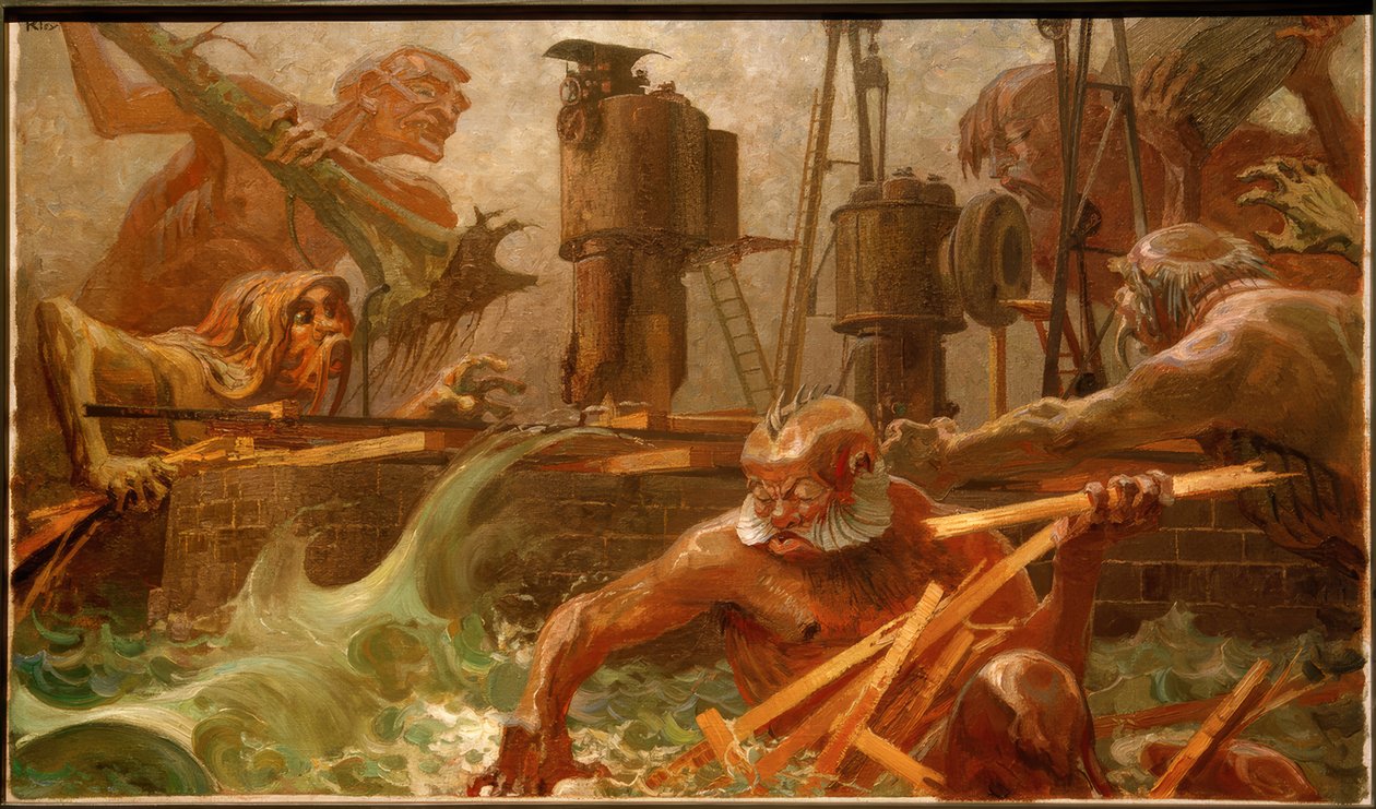 The Elements Hate by Heinrich Kley