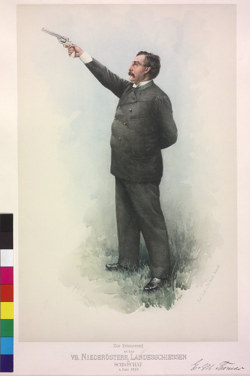 Eduard Michael Thomas-Steuernagel by Heinrich Lefler